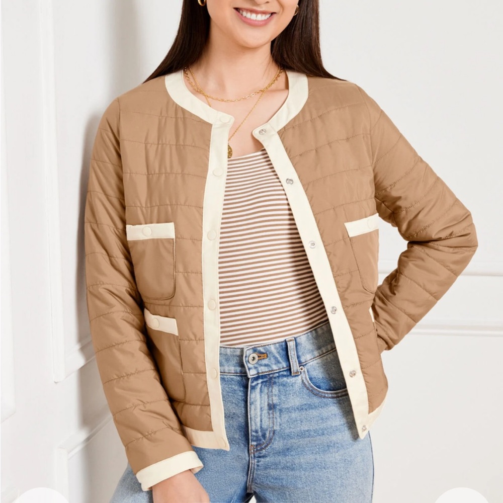 Talbots Quilted Lady Puffer Jacket Medium